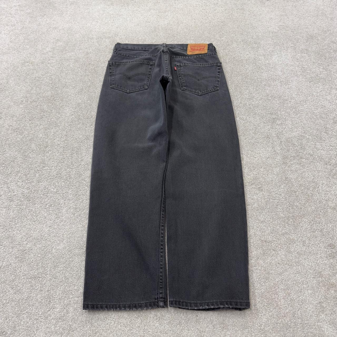 Black Levi’s 550 jeans y2k W30L29 Levi’s straight leg 550 red tab logo pants