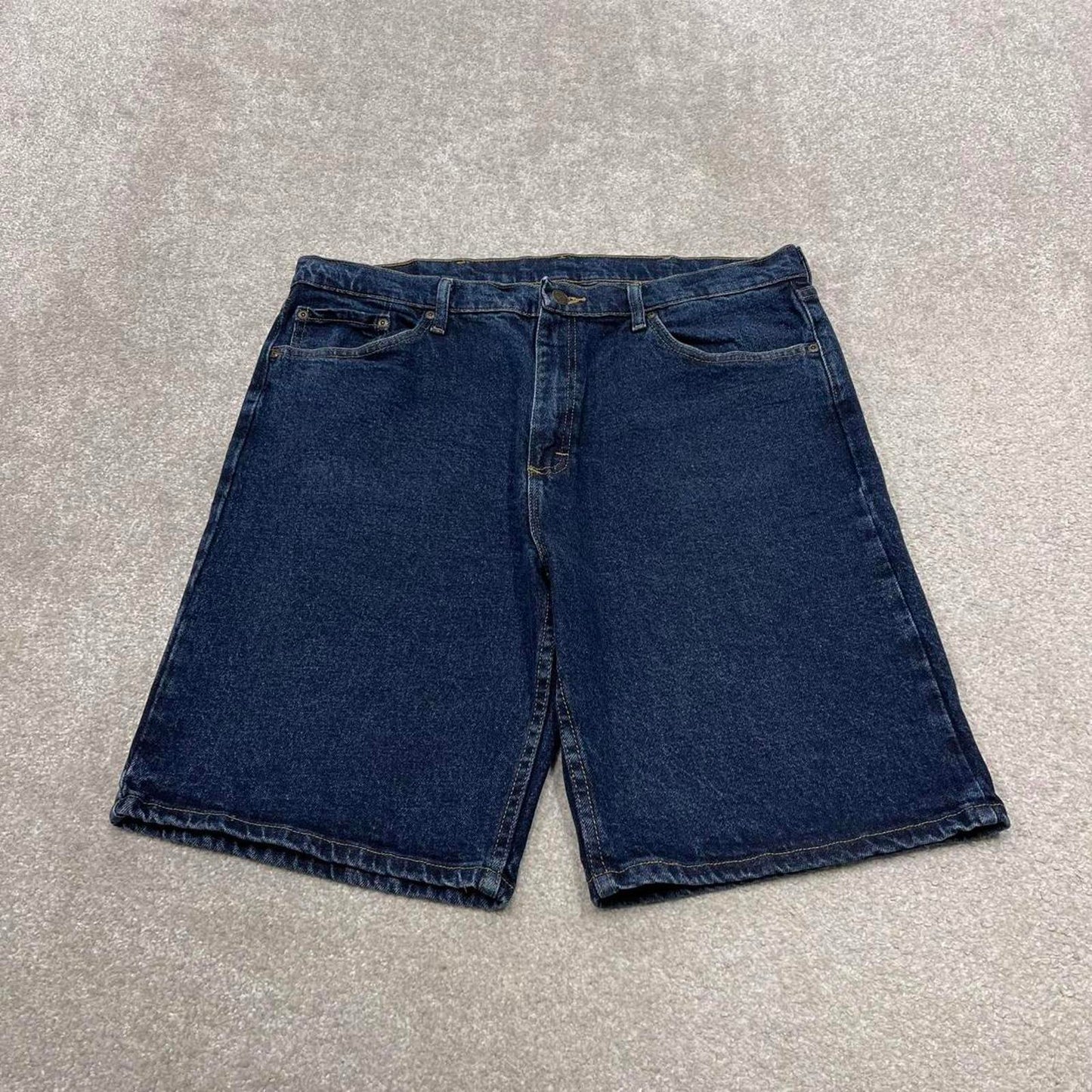 Y2k baggy Wrangler denim shorts skater style blue Loose fit summer festival jorts