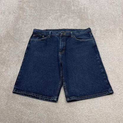 Y2k baggy Wrangler denim shorts skater style blue Loose fit summer festival jorts