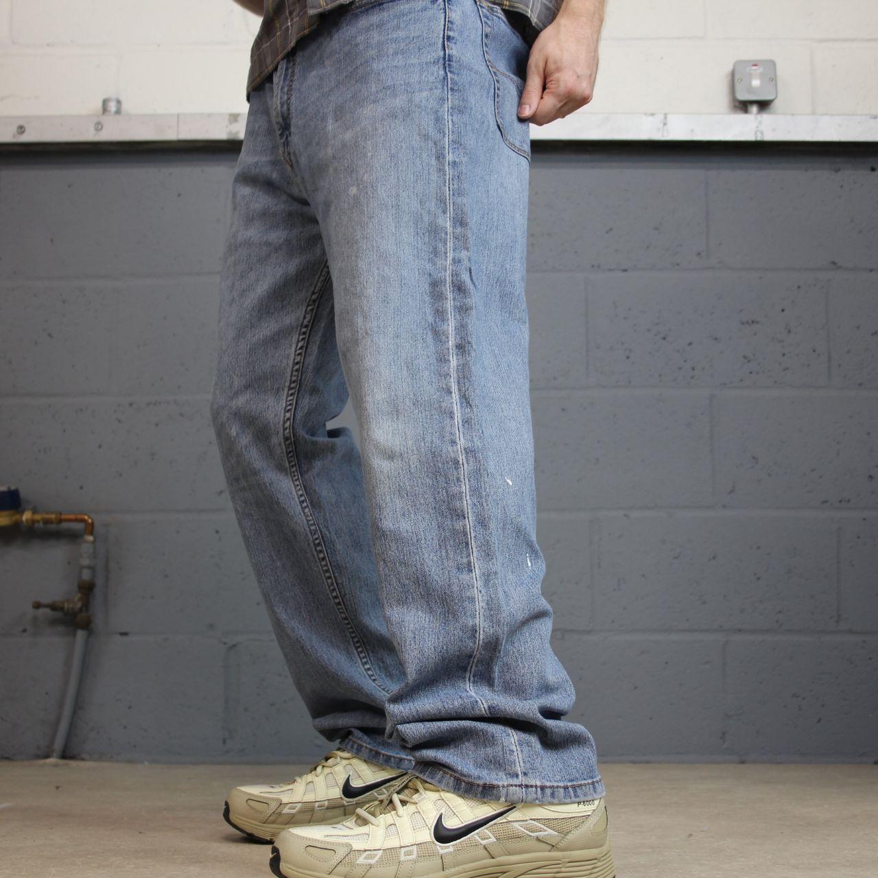 Levi’s 505 jeans Y2K blue denim Levi’s straight leg 2000s style pants red tab logo