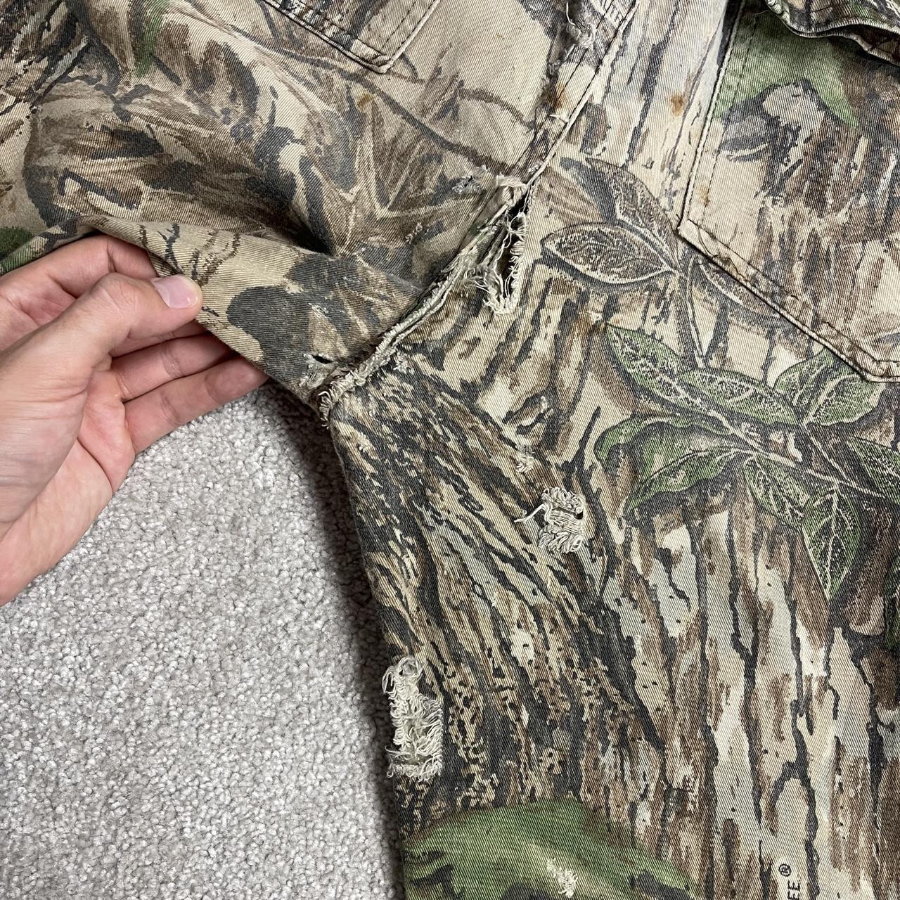 Vintage Liberty Duxbak baggy camo cargo pants L khaki Realtree camouflage wide leg trousers