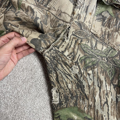 Vintage Liberty Duxbak baggy camo cargo pants L khaki Realtree camouflage wide leg trousers