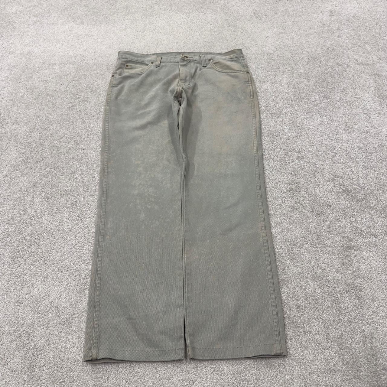 Wrangler straight leg workwear jeans y2k green