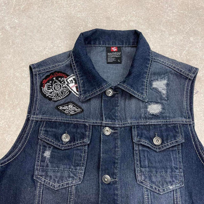 Southpole denim vest Large