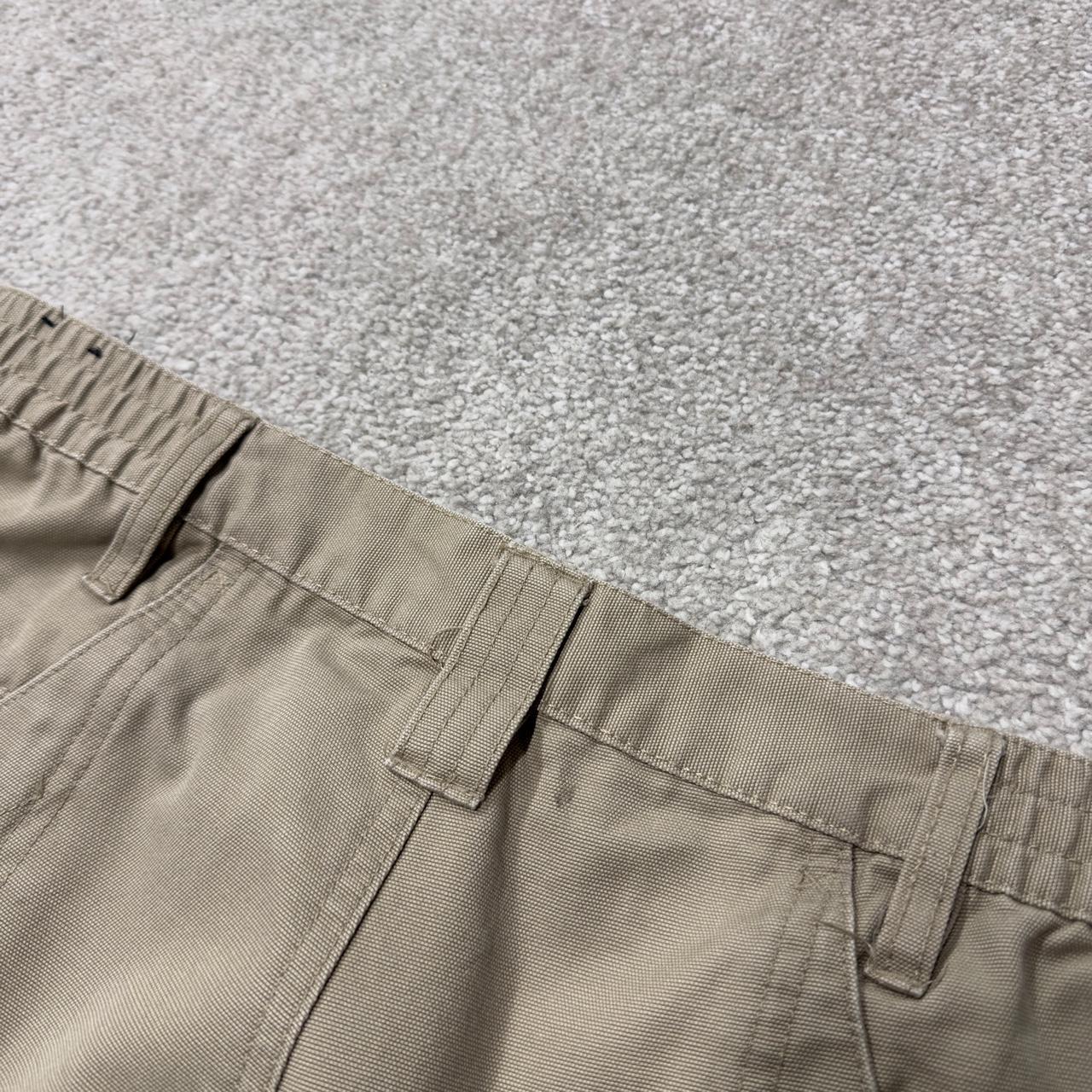 Woolrich baggy carpenter jeans y2k wide leg beige Loose leg skater style utility workwear pants