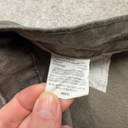 Dickies carpenter skater jeans W40L29 90s skate style green thick canvas cargos