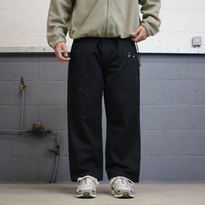 90s black Carhartt skater pants wide leg chino twill style workwear trousers W40L26