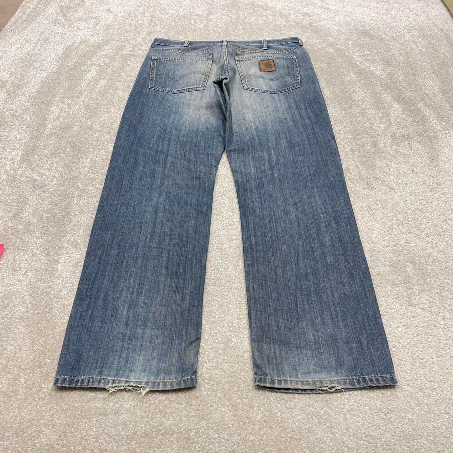 00s Carhartt jeans 90s skater style W32L32 blue denim 5 pocket workwear jeans