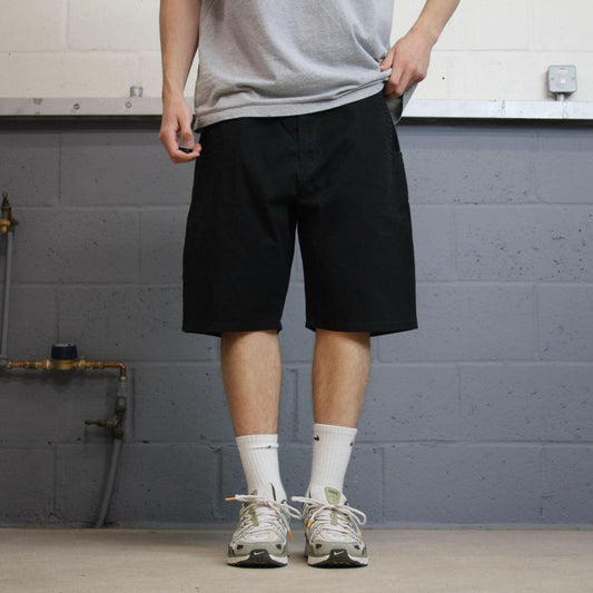 Dickies carpenter shorts loose fit black Twill chino skater style shorts wide long leg