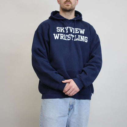 Navy vintage Russell hoodie XXL