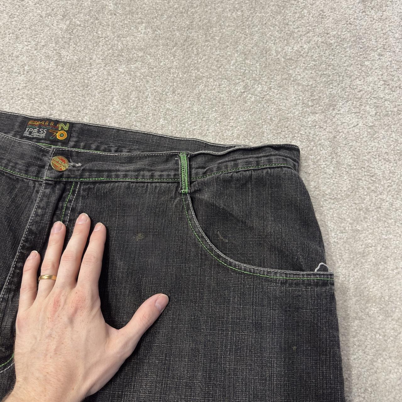 Extra baggy carpenter jeans y2k W48L34 black Brooklyn Xpress wide leg skater style cargos