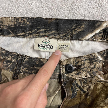 Camo cargo pants y2k utility khaki straight leg Red Head Youths Realtree camouflage combat cargos