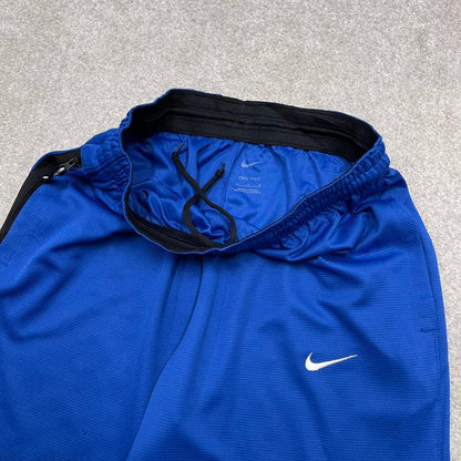 Blue loose Nike joggers Large y2k style Dri-Fit sweatpants Swoosh logo track pants