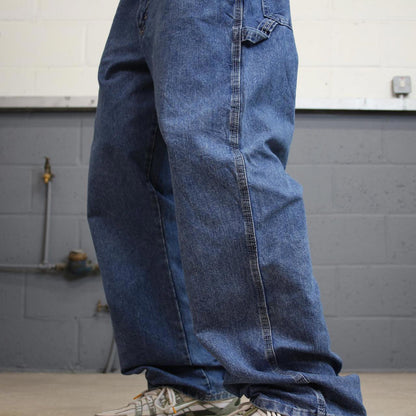 Baggy Lee carpenter jeans W38L30 blue denim skater style carpenters