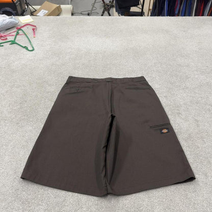Baggy Dickies carpenter shorts brown Twill chino skater style shorts wide long leg