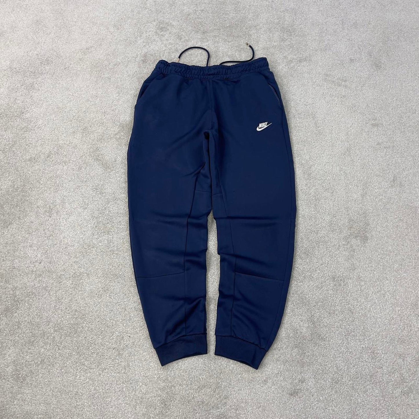 Blue Nike joggers Large y2k style sportswear track pants embroidered logo