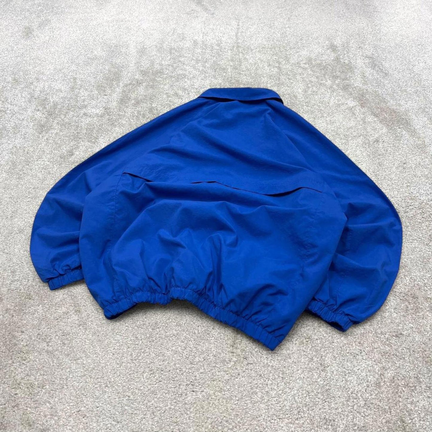 Vintage 00s Nike jacket y2k style XL men's blue full zip windbreaker coat embroidered technical