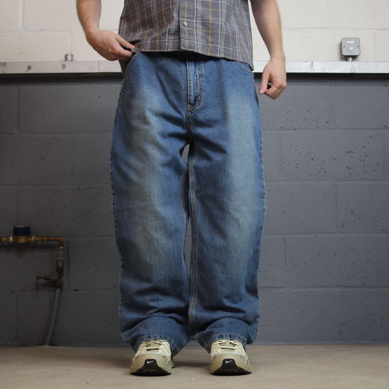 Vintage Steve & Barry’s baggy jeans y2k W36L30 blue Baggy wide leg surf style work pants