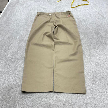 Vintage Y2k baggy work pants khaki Red Kap Chino style skate trousers workwear patch logo