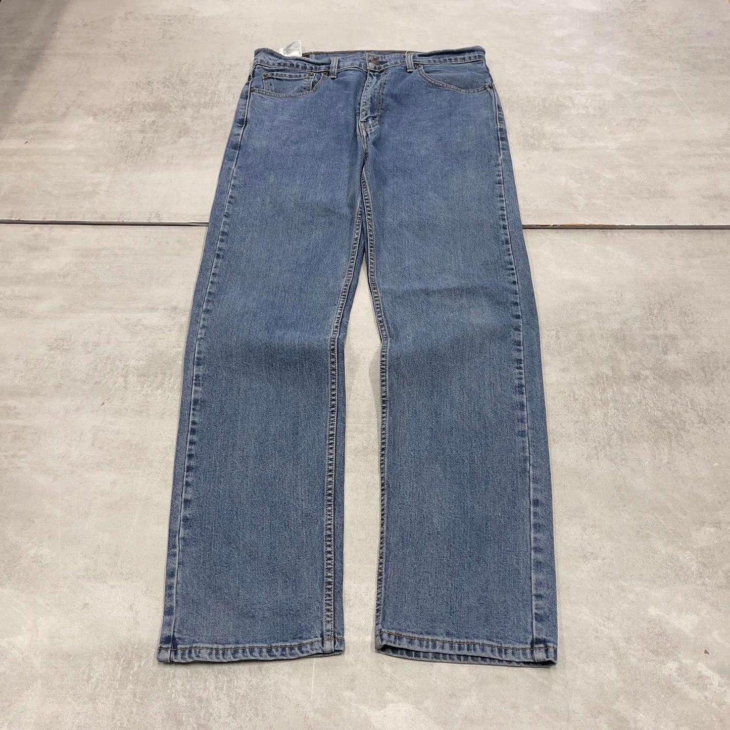 Blue Levis 505 jeans W36L34 blue loose straight leg y2k style pants red tab logo