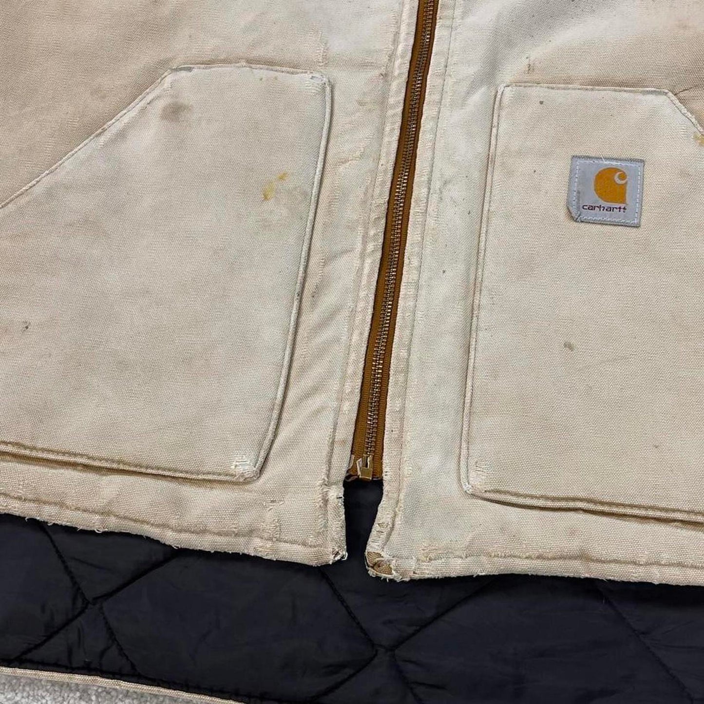 Tan vintage Carhartt Gilet XXL