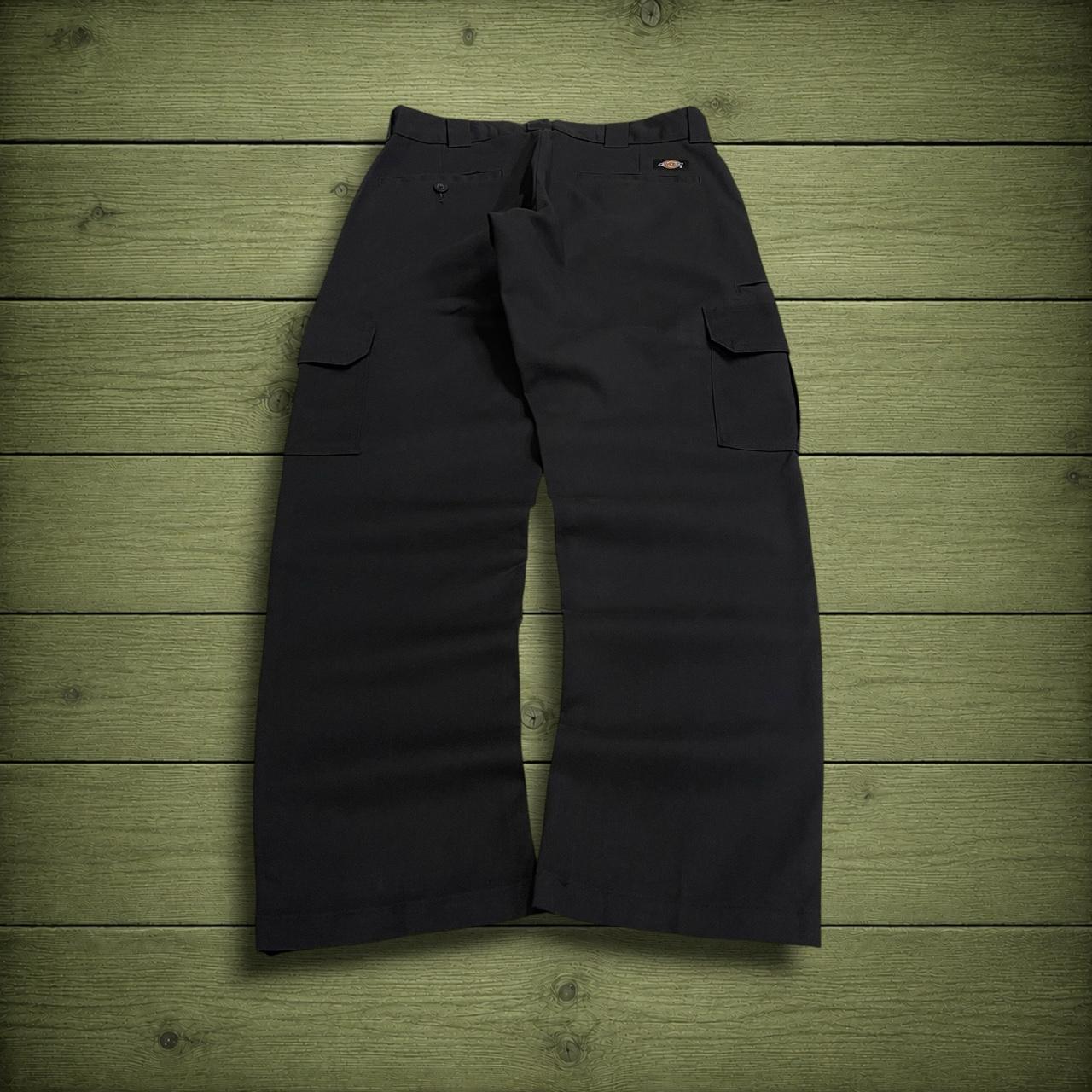 Y2K Dickies cargo work pants black straight leg Straight fit chino skater style trousers