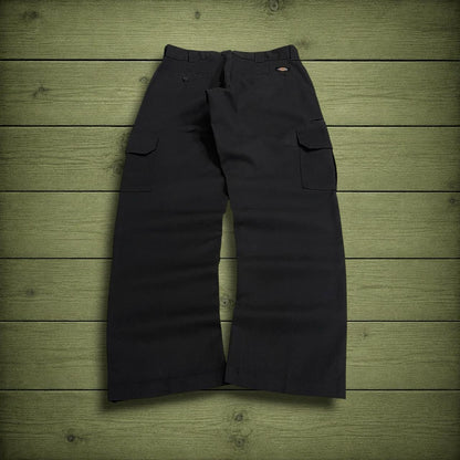 Y2K Dickies cargo work pants black straight leg Straight fit chino skater style trousers