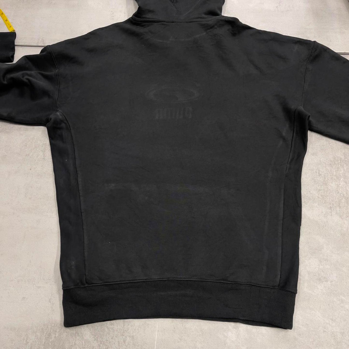 Black PUMA hoodie M pullover y2k jumper embroidered design