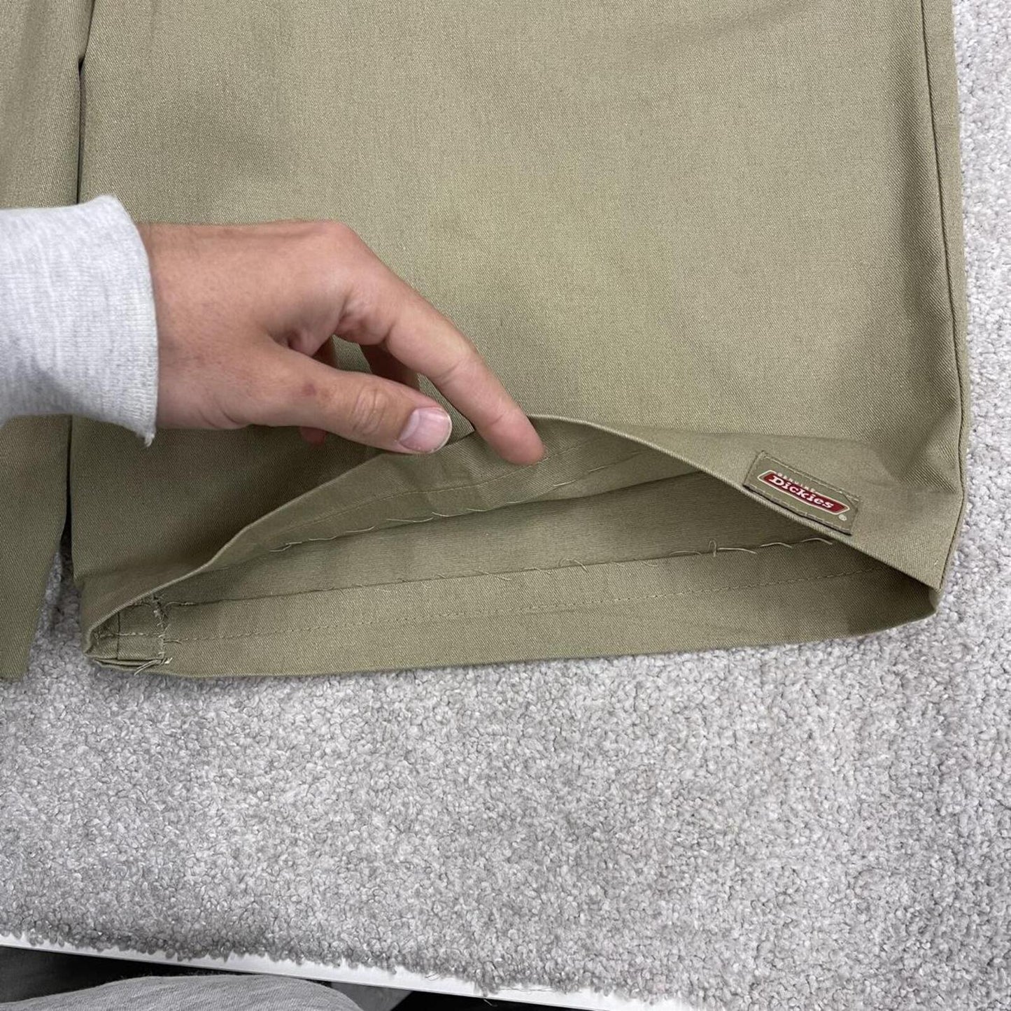 Dickies baggy carpenter shorts khaki Chino style skater shorts long wide leg festival