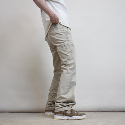Mens Carhartt carpenter pants W32 L34 beige relaxed skater style cargos