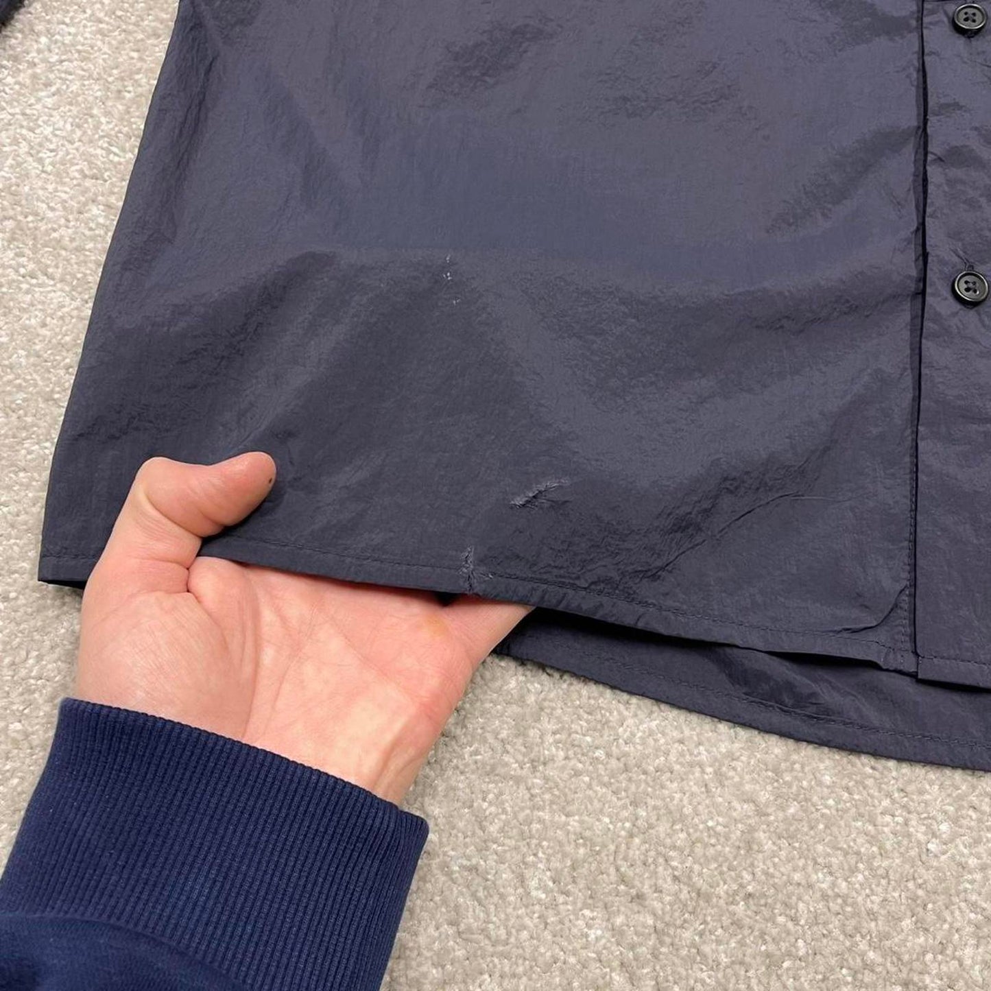 Y2K Oakley lightweight technical shirt navy