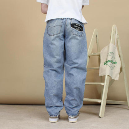 Blue embroidered Pepe Jeans W34L32 y2k style designer denim