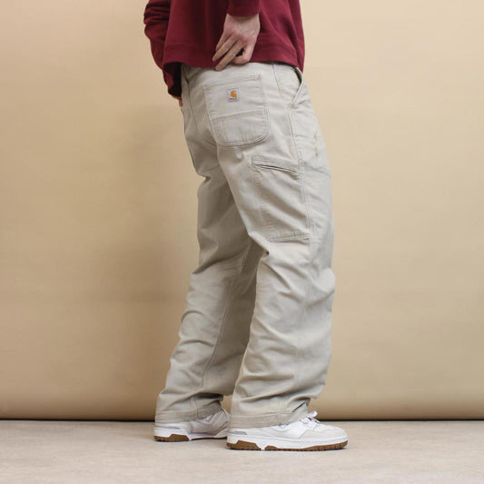 Beige Carhartt Carpenter pants W40