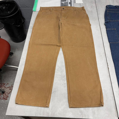 Tan Dickies carpenter jeans W40L32 loose canvas 90s style skater cargos