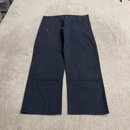 Dickies double knee works pants navy W38L30 Loose chino utility skate cargo work trousers