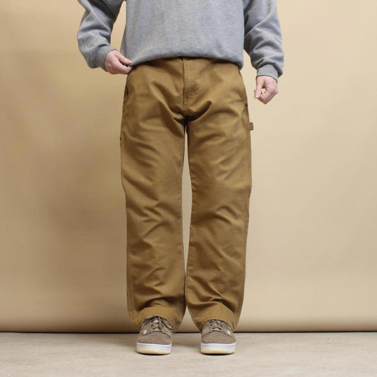 Tan Dickies carpenter jeans W36L30 loose canvas 90s style skater cargos