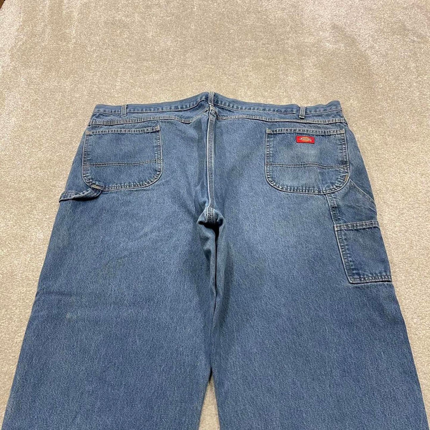 Y2k baggy Dickies carpenter jeans wide leg blue Loose denim skater cargo work pants