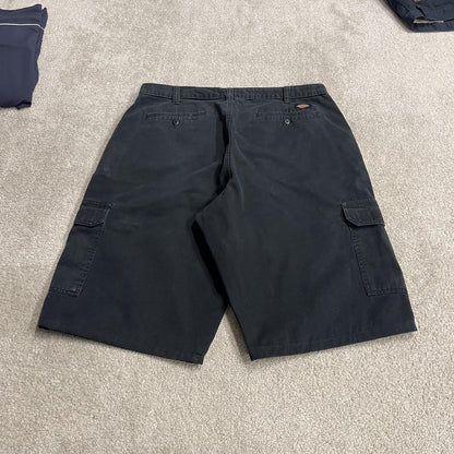 Dickies baggy cargo shorts y2k long black Twill chino skater style cargo shorts