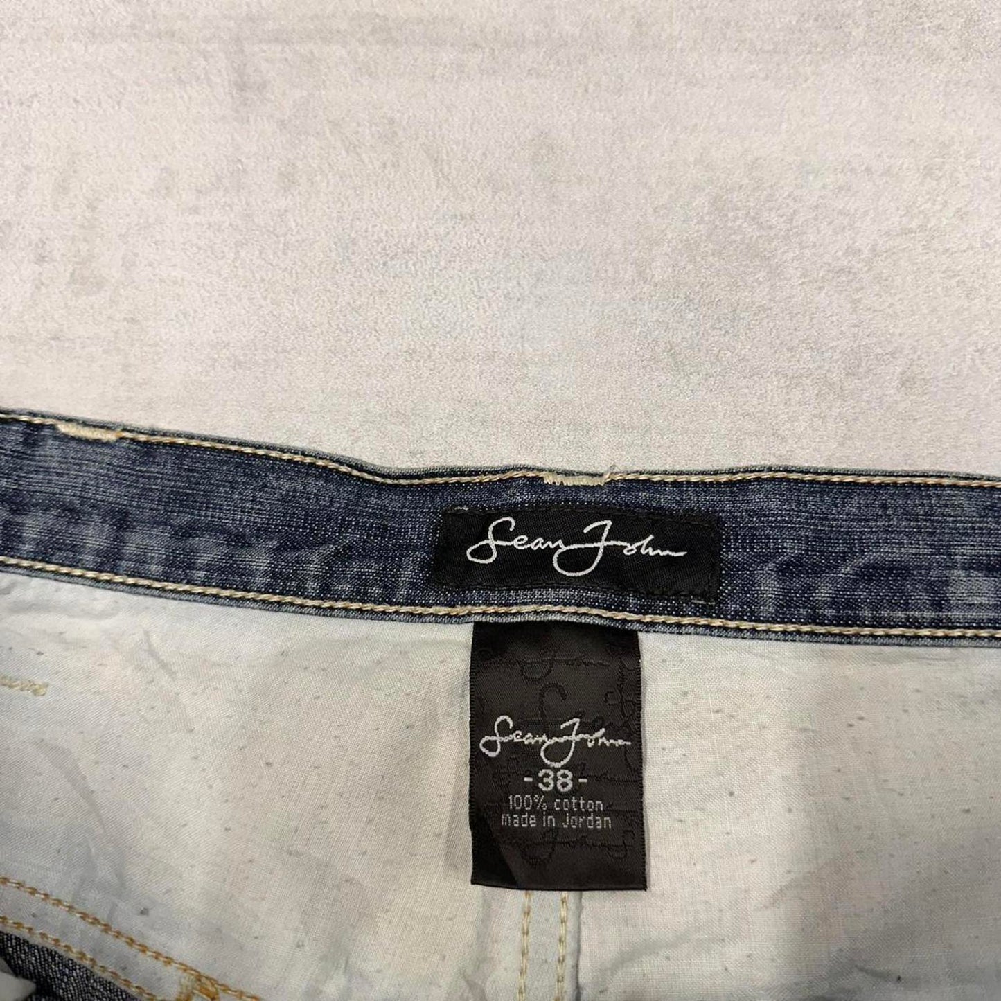 Mens baggy Sean John carpenter jorts W38