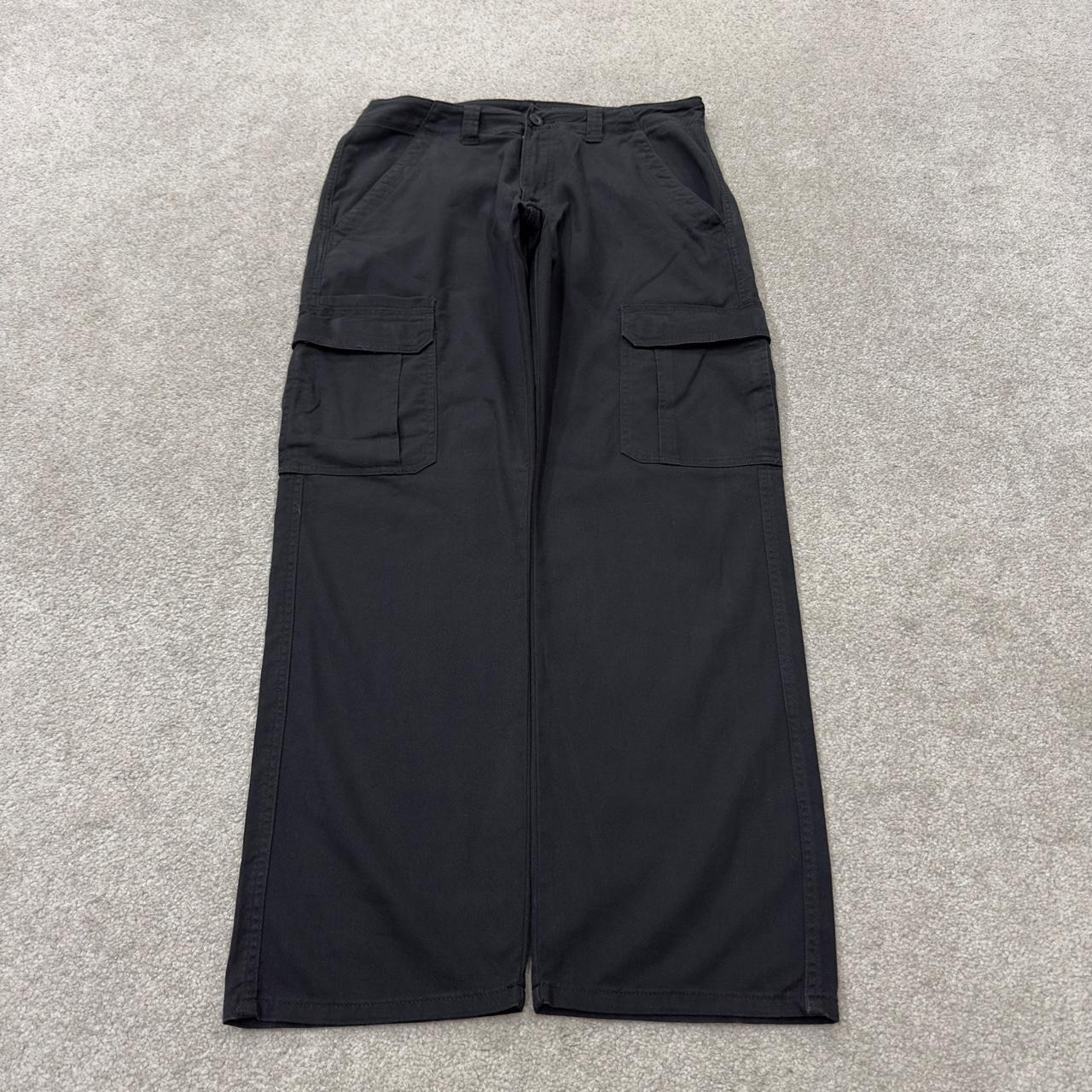 Wrangler cargo pants relaxed y2k black Straight leg relaxed skater work pants