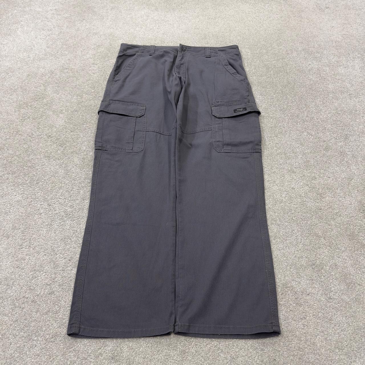 Wrangler cargo pants y2k grey W34L30 relaxed fit skater work utility pants