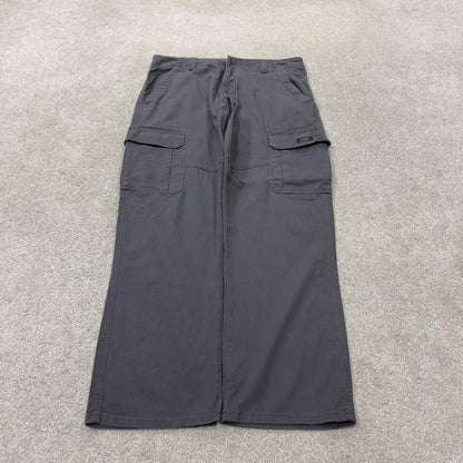 Wrangler cargo pants y2k grey W34L30 relaxed fit skater work utility pants