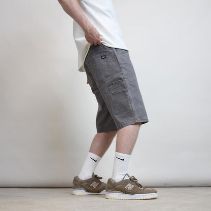 Mens Dickies carpenter jorts W34 grey loose canvasy skater style cargos