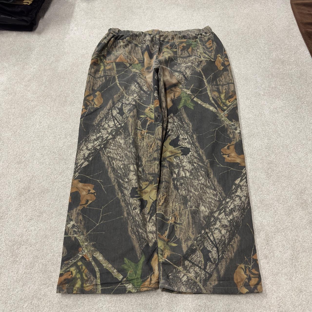 Mossy Oak baggy camo pants wide leg khaki Loose fit Break Up tree camouflage pants