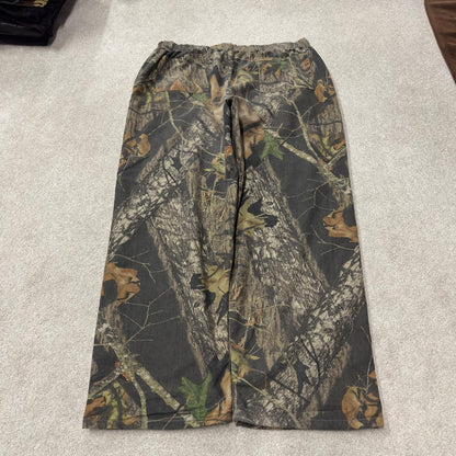 Mossy Oak baggy camo pants wide leg khaki Loose fit Break Up tree camouflage pants