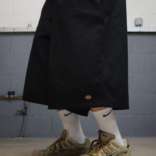 Dickies extra baggy chino shorts black carpenter Chino style skater shorts wide leg festival