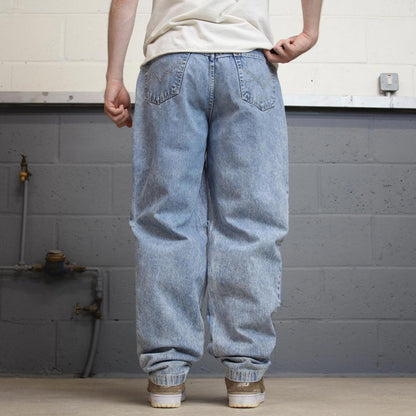 Loose y2k denim jeans W34L34 blue Gitano y2k 90s style hip hop trousers