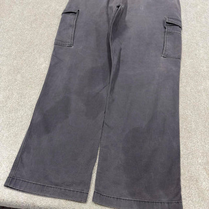 Y2K Carhartt cargo work pants grey Loose relaxed fit skate workwear pants