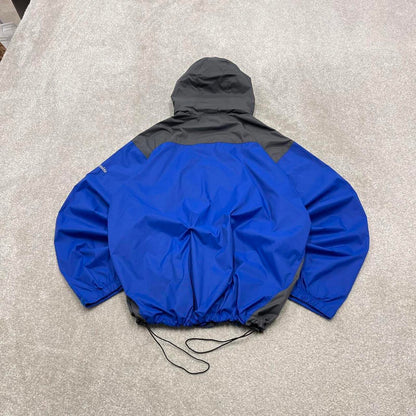 00s Columbia technical windbreaker jacket XL men's y2k style blue hooded lightweight autumn