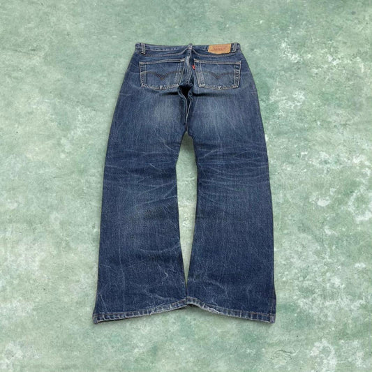 Vintage y2k Levi's 505 04 jeans blue Straight leg denim workwear trousers